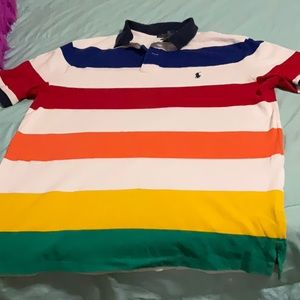 Men Rainbow Polo Shirt